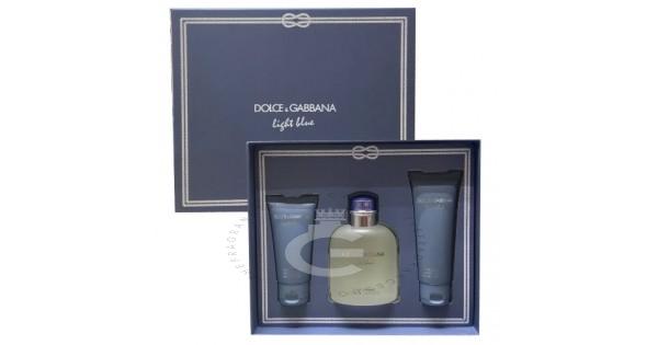 Dolce Gabbana Light Blue Pour Homme 3pcs Gift Set EDT For Him